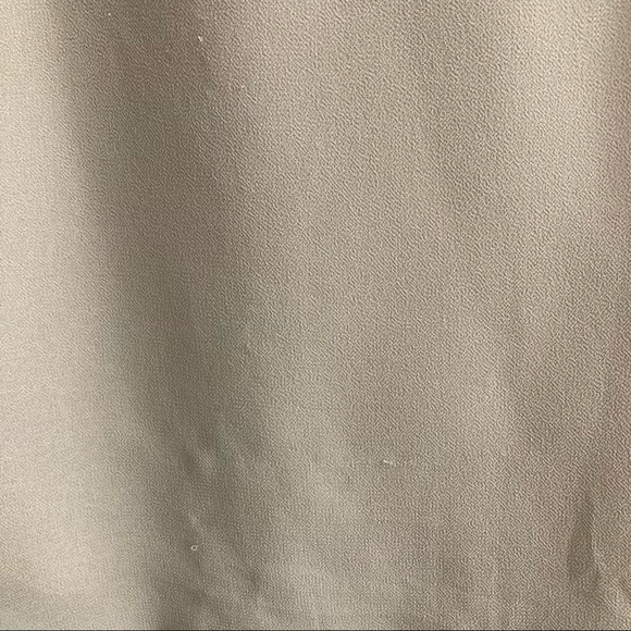 👚Suzy Shier taupe lace mock neck ruffle sleeve blouse👚 - Picture 3 of 6